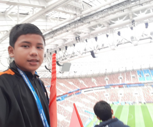 Anak Indonesia Ikut Parade Pembukaan Piala Dunia