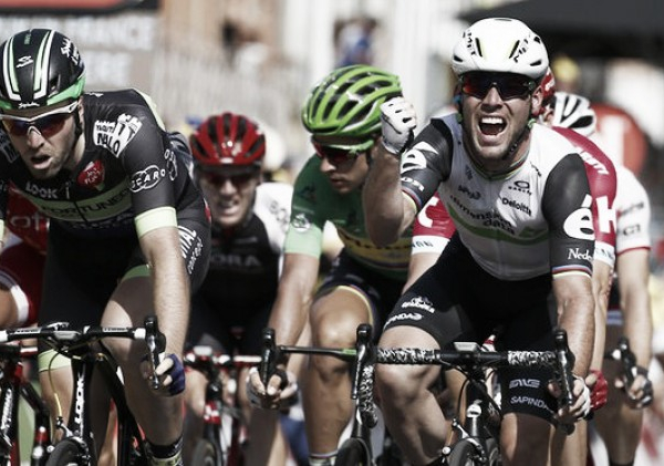 Tour de France: Mark Cavendish powers to stage six victory into Montauban as rival Kittel fumes at organisers