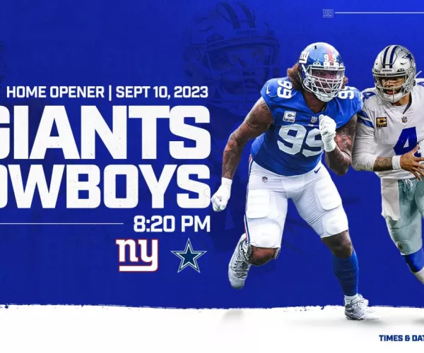 Previa Dallas Cowboys vs New York Giants: Listos para inaugurar el Sunday Night Football