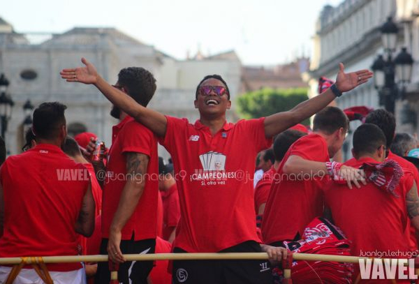 La celebración del Sevilla tras conquistar la Europa League, en imágenes