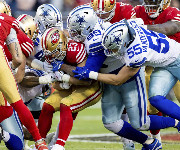 San Francisco 49ers 42-10 Dallas Cowboys highlights and scores in NFL 2023