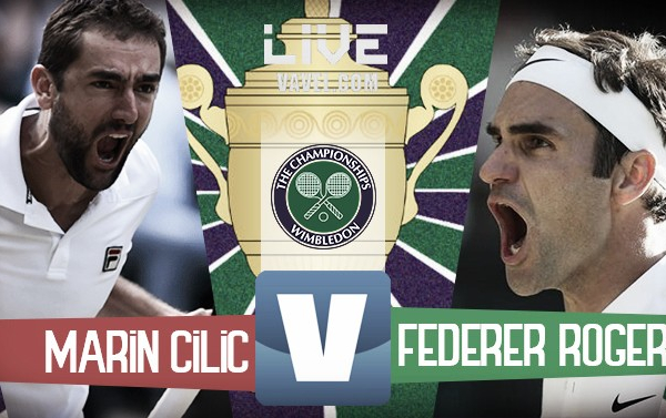 Risultato Marin Cilic 0-3 Roger Federer per la finale di Wimbledon 2017