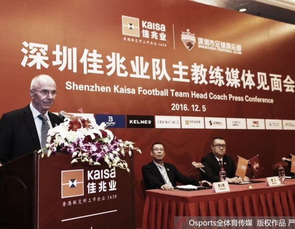 Shenzhen FC anuncia Sven Göran-Eriksson para lugar de Clarence Seedorf