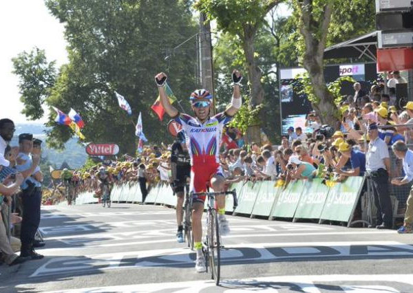 Tour de France 2015, 3° tappa: la gioia di J.Rodriguez a Huy. Froome veste di giallo