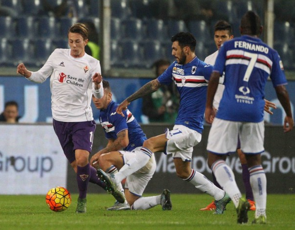 Risultato Fiorentina 1-1 Sampdoria in Serie A 2016/17: pareggia di testa Muriel!