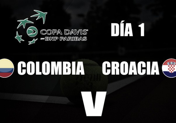 Copa Davis: primer día con saldo en tablas entre Colombia y Croacia