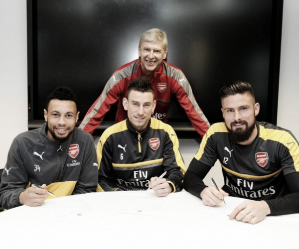 Arsenal, ufficiale il tris francese di rinnovi: firmano Giroud, Koscielny e Coquelin