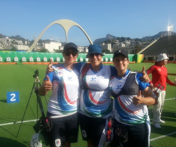 Rio 2016, l'Italia è quarta nella gara a squadre del tiro con l'arco femminile