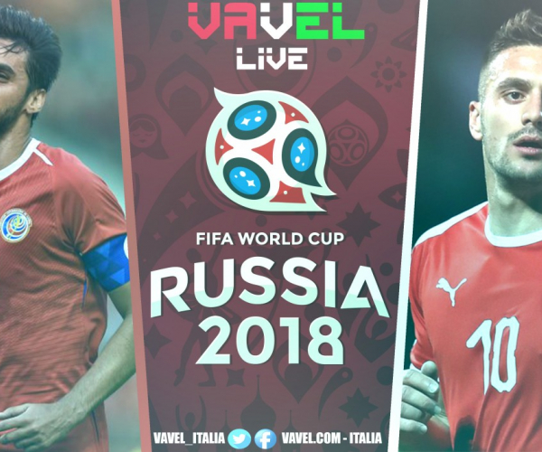 Terminata Costa Rica - Serbia, LIVE Mondiali Russia 2018 (0-1): Festa slava nel segno di Kolarov