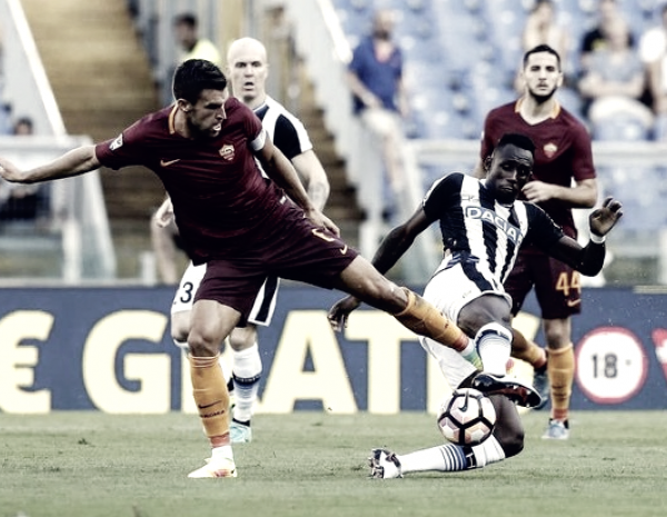 Udinese-Roma terminata in Serie A 2016/17 (0-1): Nainggolan decisivo