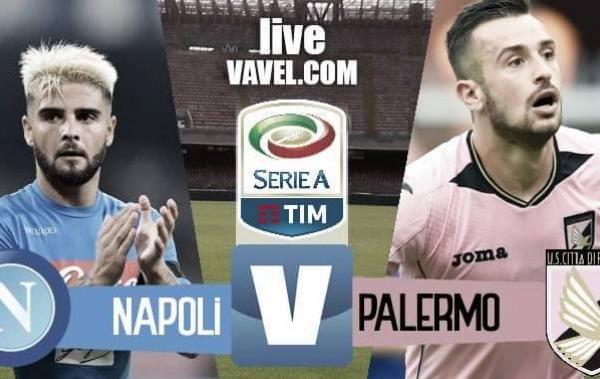 Risultato Napoli - Palermo in Serie A 2016/17 (1-1): Nestorovski-Mertens, espulso Goldaniga