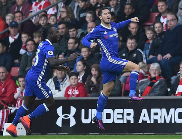 Hazard-show a Southampton: il Chelsea vince 0-2