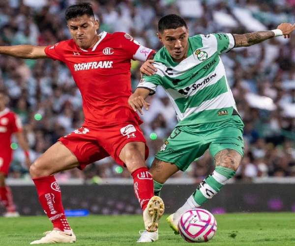 Goles y resumen Santos 3-1 Toluca en la Liga MX