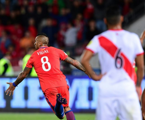 Qualificazioni Russia 2018 - Cile, una vittoria Vidal: battuto 2-1 il Perù