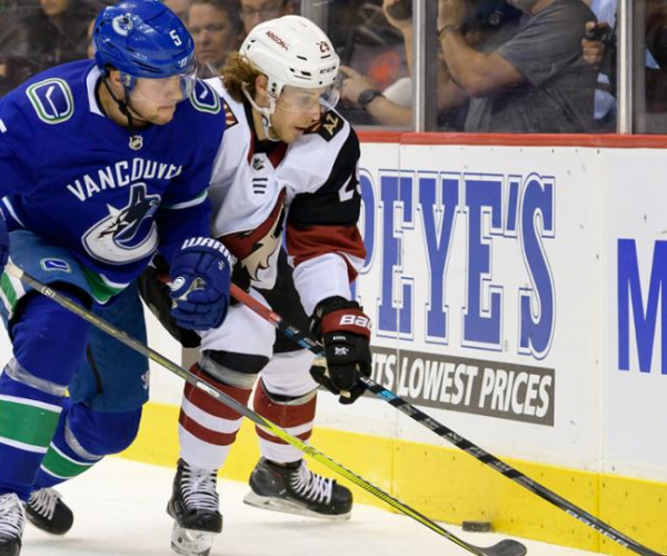 Arizona Coyotes defeat Vancouver Canucks in a thrilling encounter 