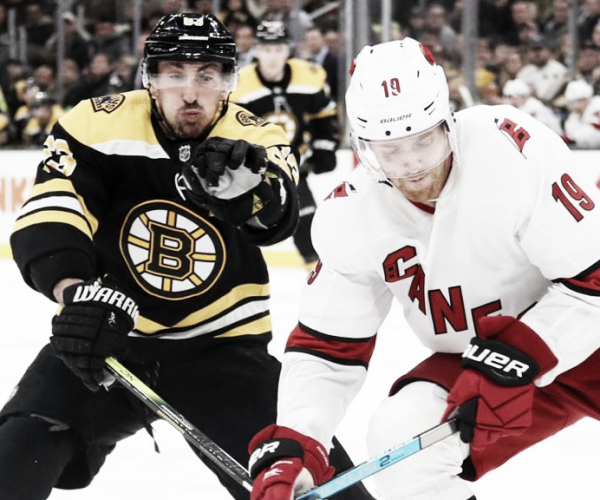 Highlights and Goals: Boston Bruins 5-2 Carolina
Hurricanes in Playoffs NHL