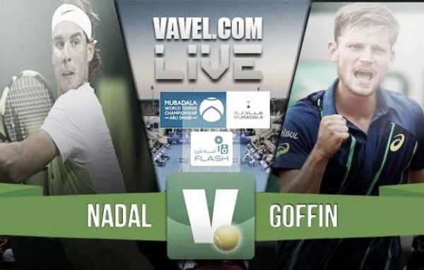 Resumen Rafael Nadal 2-0 David Goffin en Mubadala World Tennis Championship 2016
