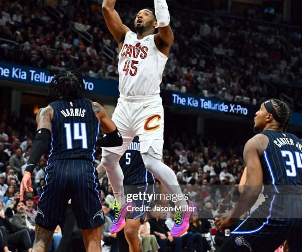 Donovan Mitchell leads the scoring as the Cleveland Cavaliers beat the Orlando Magic 