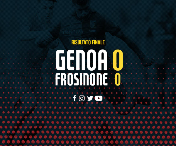 Serie A- Il Genoa spinge ma non segna, il Frosinone regge (0-0)