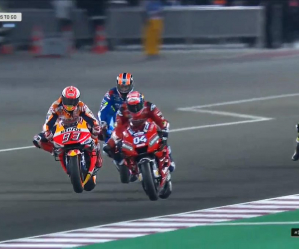 MotoGP Gp Qatar- Dovizioso su Marquez e inno di Mameli che suona a Losail