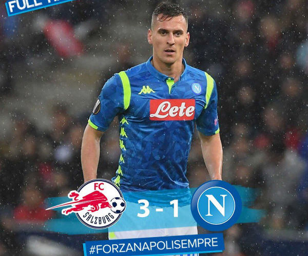 Europa League - Salisburgo batte Napoli 3-1: partenopei ai quarti