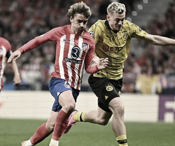 Atlético de Madrid vence Dortmund e sai em vantagem nas quartas da Champions