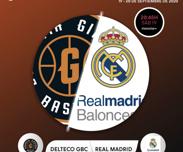 Delteco GBC vs. Real Madrid, el sábado 19 de septiembre a las 20:45 horas