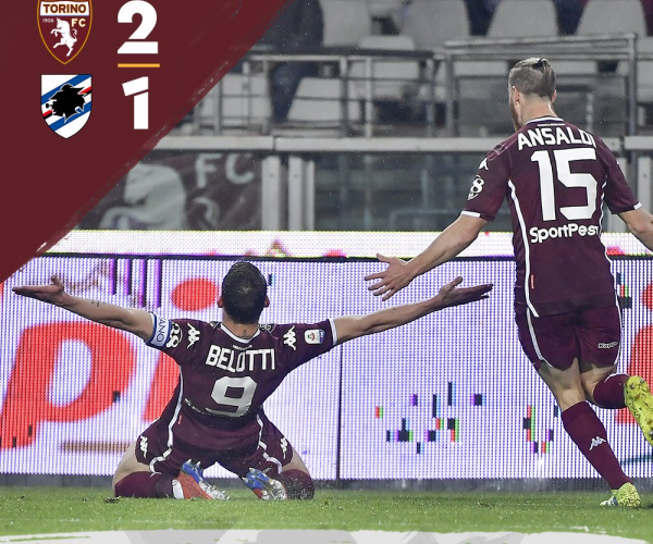 Serie A- Il Gallo alza la cresta: il Torino batte la Sampdoria 2-1