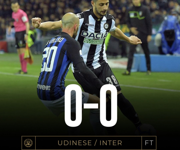 Serie A - L'Inter non scalfisce il bunker friulano (0-0)