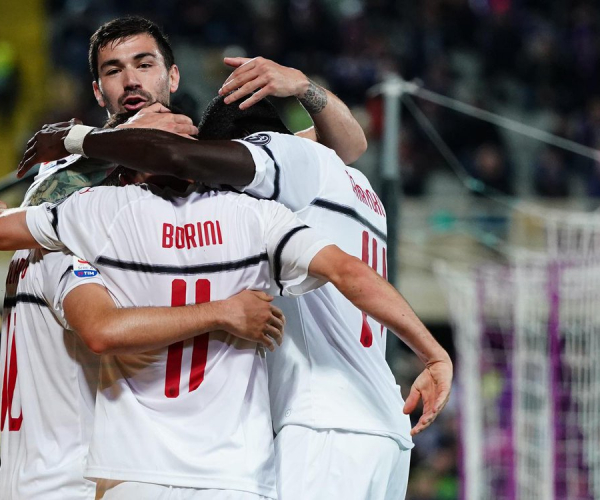 Il Milan torna a vincere a Firenze dopo 5 anni: rossoneri ancora in corsa per la Champions