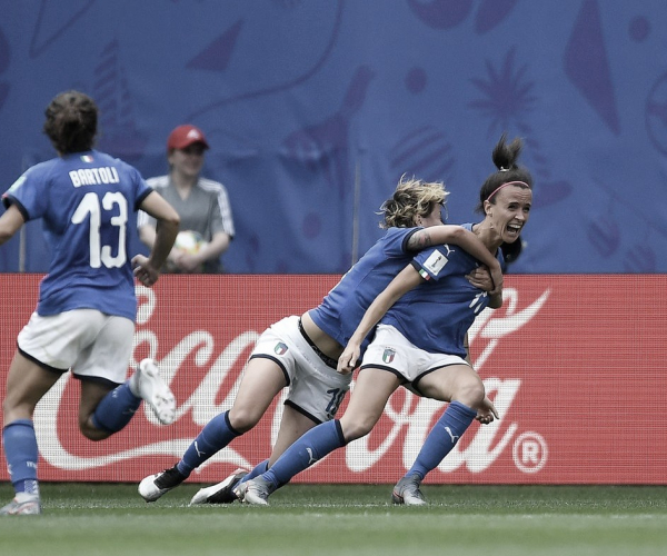 Bonansea marca no fim e Itália vence Austrália de virada pela Copa do Mundo