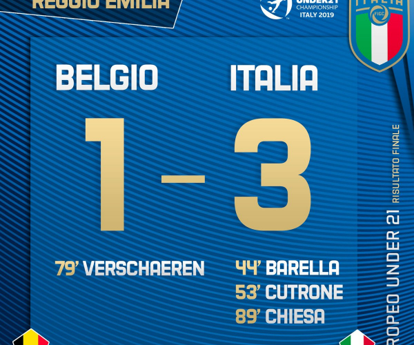 Under 21 - L'Italia vince contro il Belgio per 3-1 ma non basta: è la Spagna prima nel girone