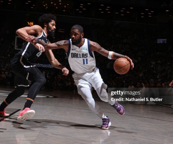 Kyrie Irving leads the Mavericks to a 119-107 victory over the Nets after scoring 36 points in Brooklyn.