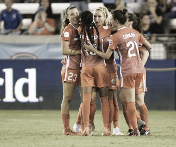 The Houston Dash beat the Orlando Pride in their final meeting of the season