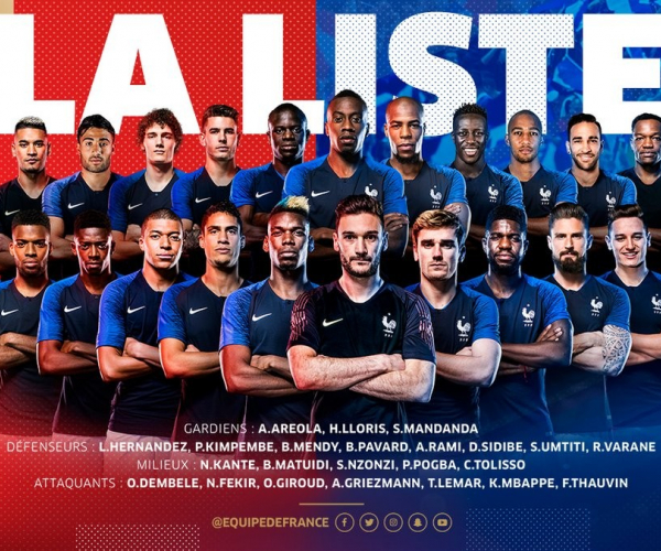 Mondiali 2018 - Diramata la lista dei convocati: esclusioni eccellenti per Deschamps