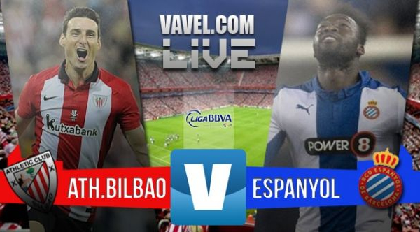Resultado Athletic de Bilbao - Espanyol en Liga 2015 (2-1)