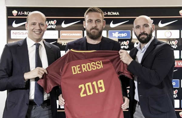 De Rossi renova com a Roma e comemora: "Sou um digno sucessor de Totti"
