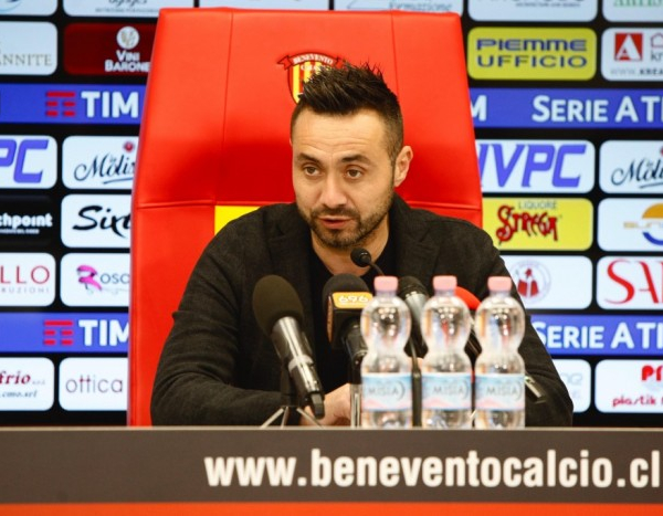 De Zerbi: "Se parlo di salvezza per il Benevento pensano sia matto"