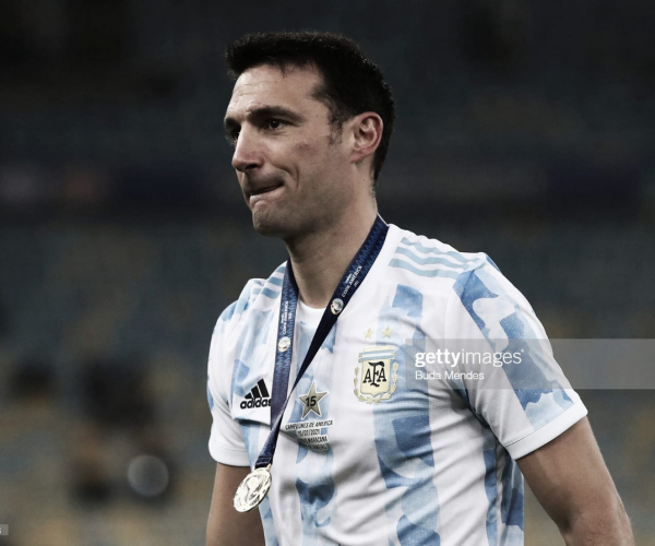 Lionel Scaloni: “Fue una Copa muy difícil, por suerte se
nos pudo dar”