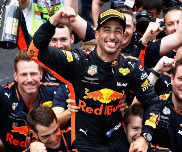 Daniel Ricciardo vince il GP di Monaco, Vettel secondo, Hamilton terzo