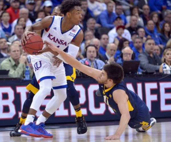 Big 12 Tournament: Kansas Jayhawks Pull Away From West Virginia Mountaineers To Claim Conference Crown