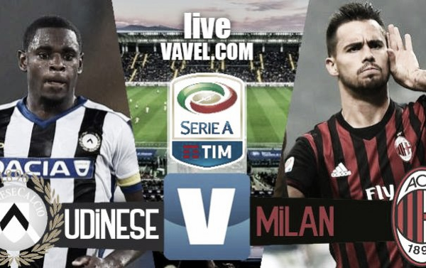 Risultato finale Udinese - Milan in Serie A 2016/17 (2-1): la mancata espulsione di De Paul  regala la vittoria alll'Udinese