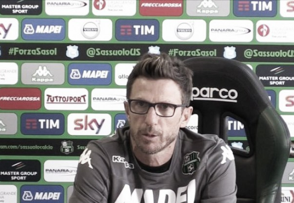 Sassuolo, Di Francesco: "L'Udinese ha qualità importanti, soprattutto a livello fisico"