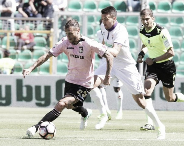 Serie A - Il Palermo supera la Viola 2-0: decidono Diamanti ed Aleesami