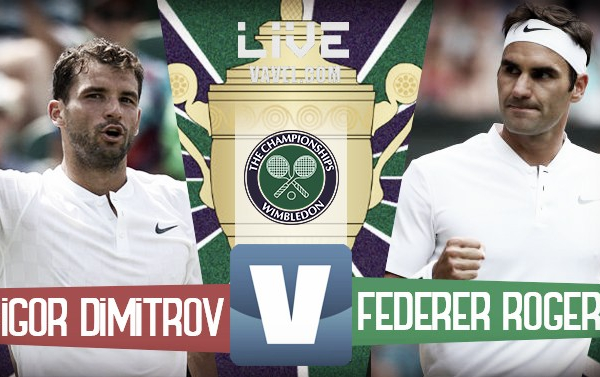 Risultato Grigor Dimitrov - Roger Federer in diretta, LIVE Wimbledon 2017 (0-3)