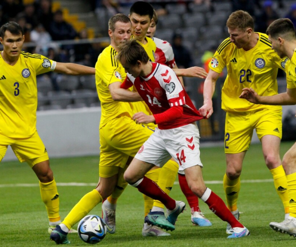 Goles y resumen Dinamarca 3-1 Kazajistán en Clasificatorios EURO 2024