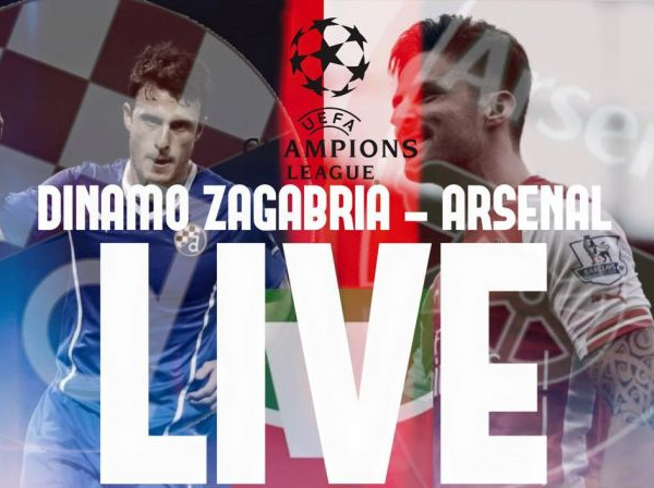 Live Dinamo Zagabria - Arsenal, risultato partita Champions League 2015/16  (2-1)