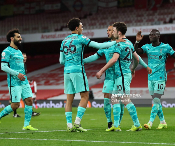 Arsenal 0-3 Liverpool: Jota and Salah sink Arsenal to boost top-four hopes