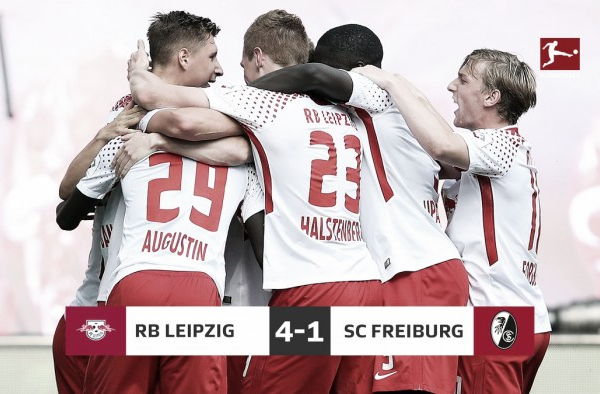 Bundesliga - Rimonta Lipsia, 4-1 al Friburgo