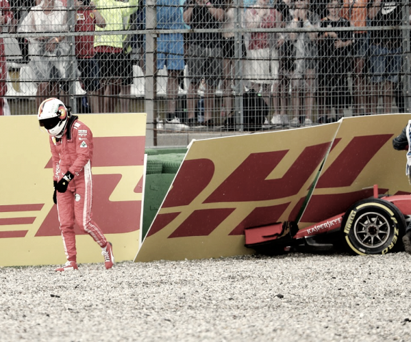 Rosberg cree que Vettel arruinó su victoria en el GP de Alemania por empujar demasiado